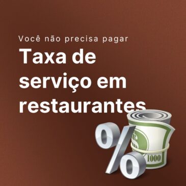 Taxa de serviço em restaurantes